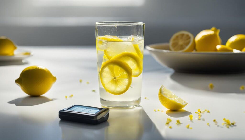 lemon water while fasting