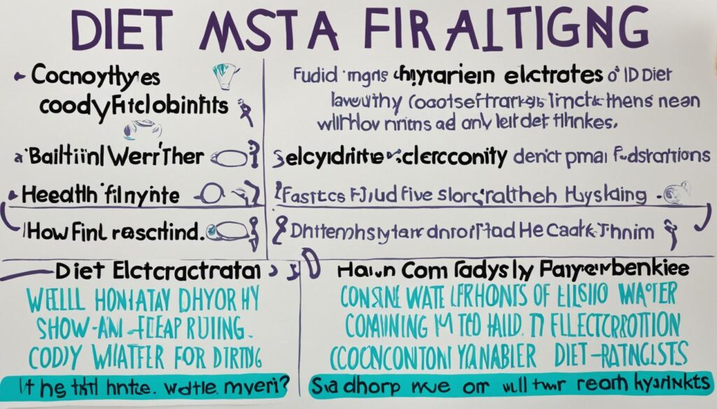 Balancing fluid and electrolytes during diet fasting