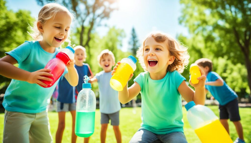 Children Hydrating with Water