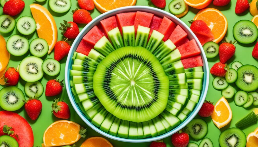 Hydrating fruits and vegetables