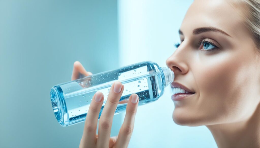 drinking water for smooth skin