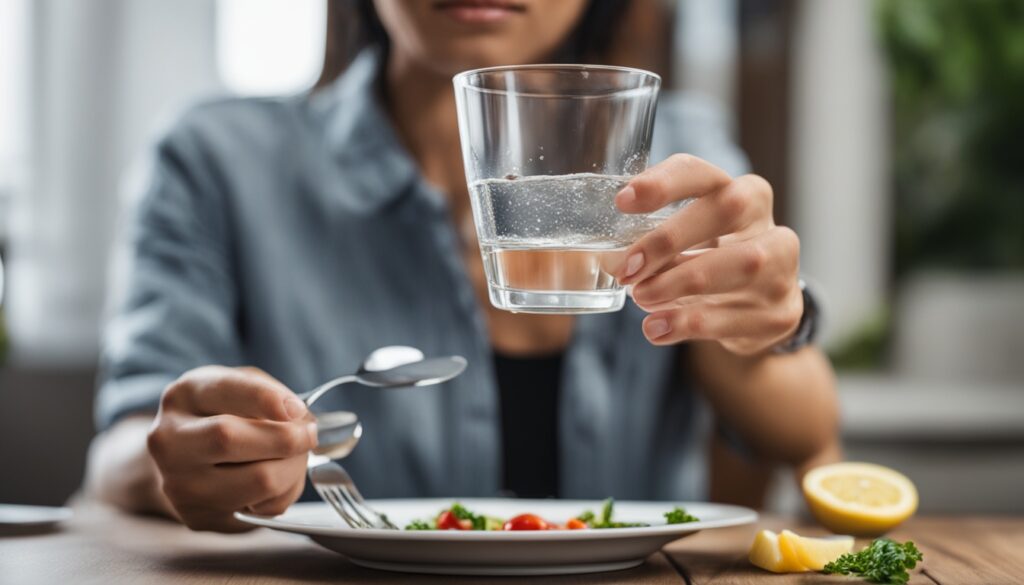 drinking water before meals for weight loss