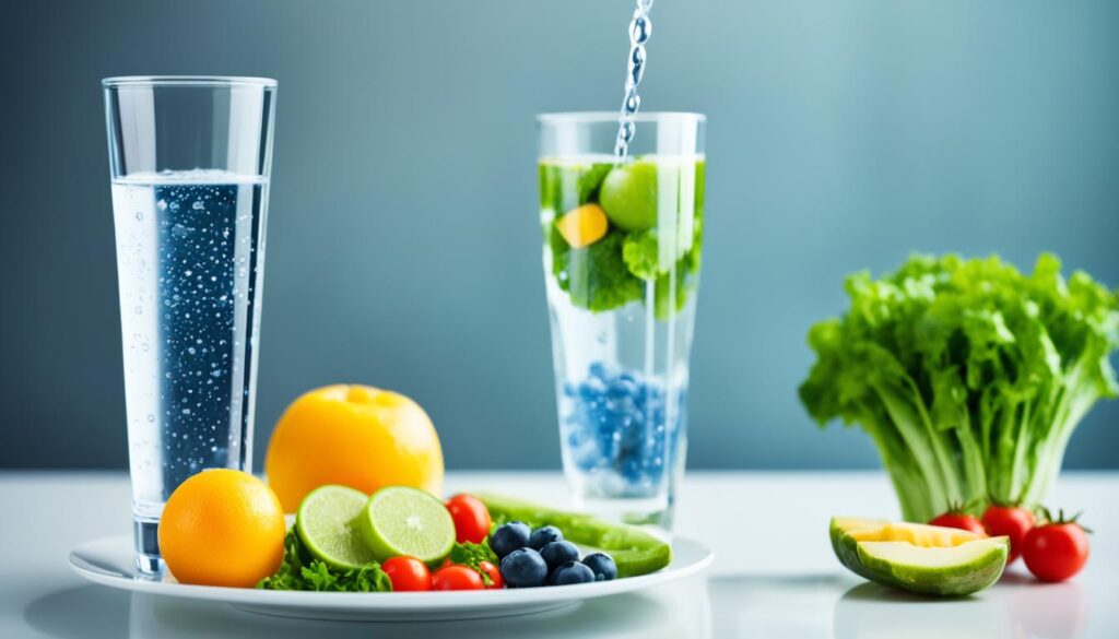 scientific evidence on water weight loss